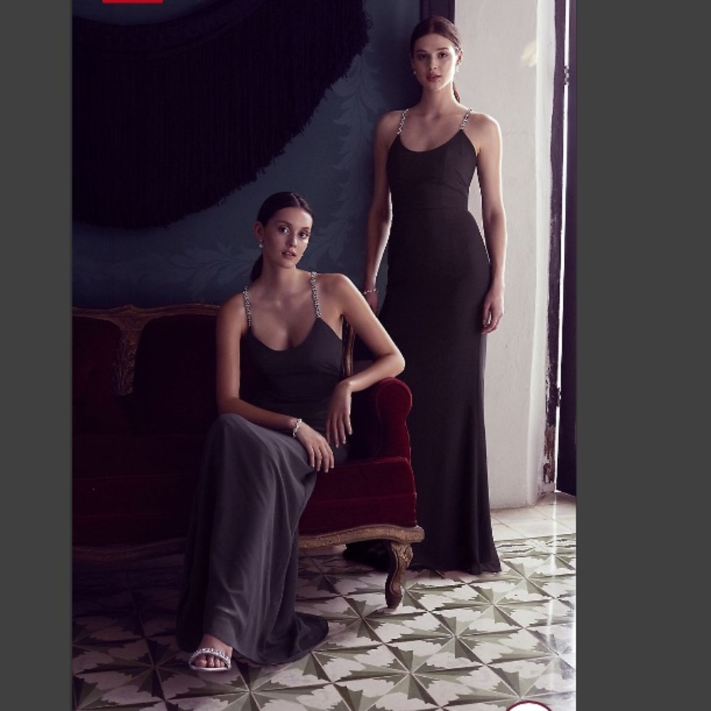 Black bridesmaids dress